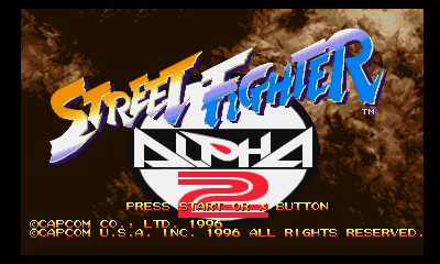 Street Fighter Alpha 2 Title Screen